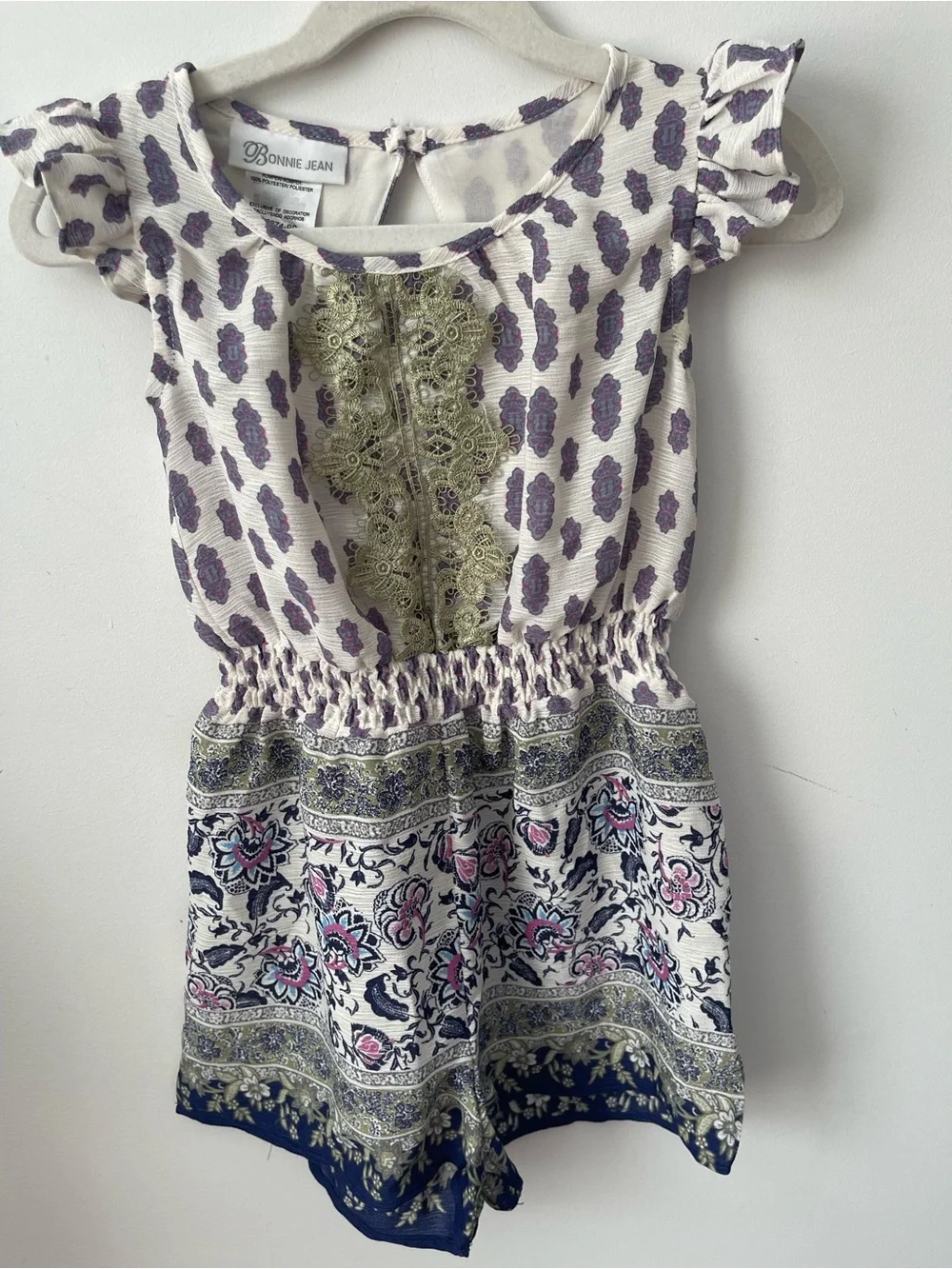 Bonnie Jean kids  Print Romper